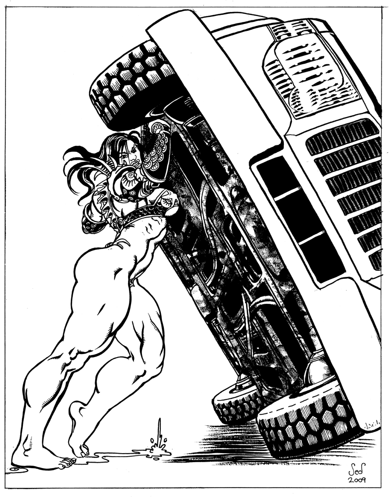 Commission: Merwoman vs Truck