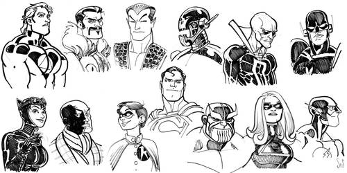 Super Hero faces