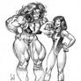 She-Hulk Ms Marvel sketch commission