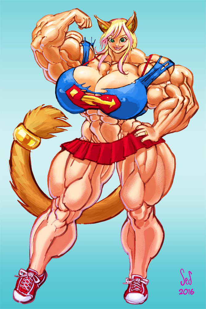 Catgirl Gigi Muscle commission