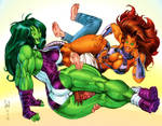 She-Hulk Starfire doubleteamup