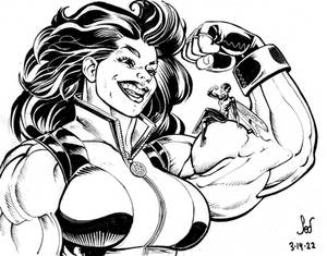 She-Hulk and Wasp commission