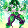 She-Hulk color sketch commission