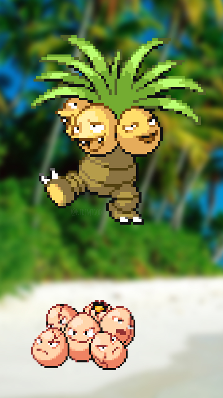 Wallpaper Exeggcute e Exeggutor by Nidemigod on DeviantArt