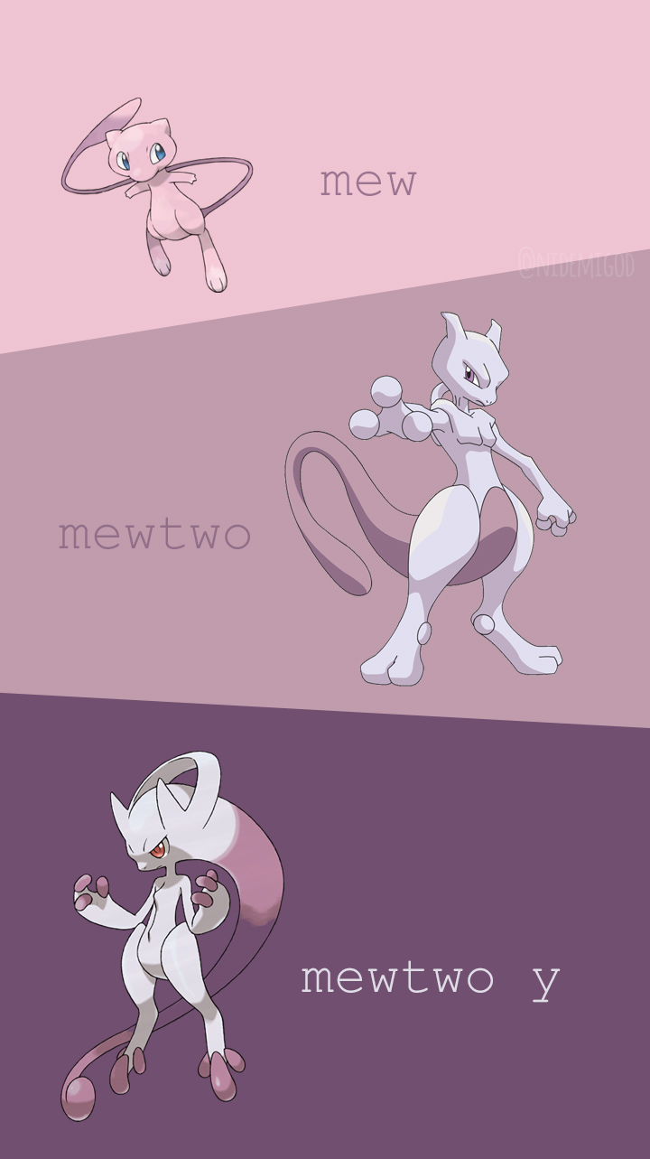 Mew & Mewtwo, Pokemon  Mew and mewtwo, Pokemon mewtwo, Cute pokemon  wallpaper