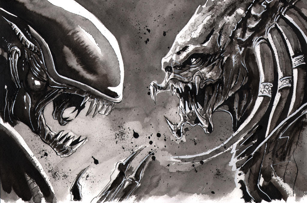 Aliens vs Predator commission