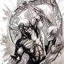Spidey vs Scorpion Inktober 2020