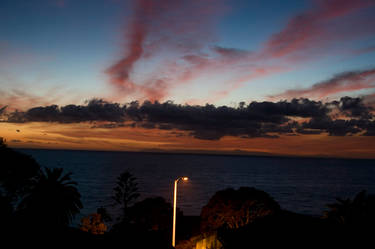 Seaside sunset