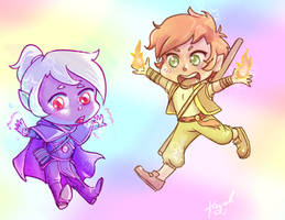 Chibi Stormy and Keegan