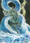 Kelpie in PAstels by kelpiehunterkai