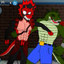 Godzilla - Red Riot vs. Killer Croc
