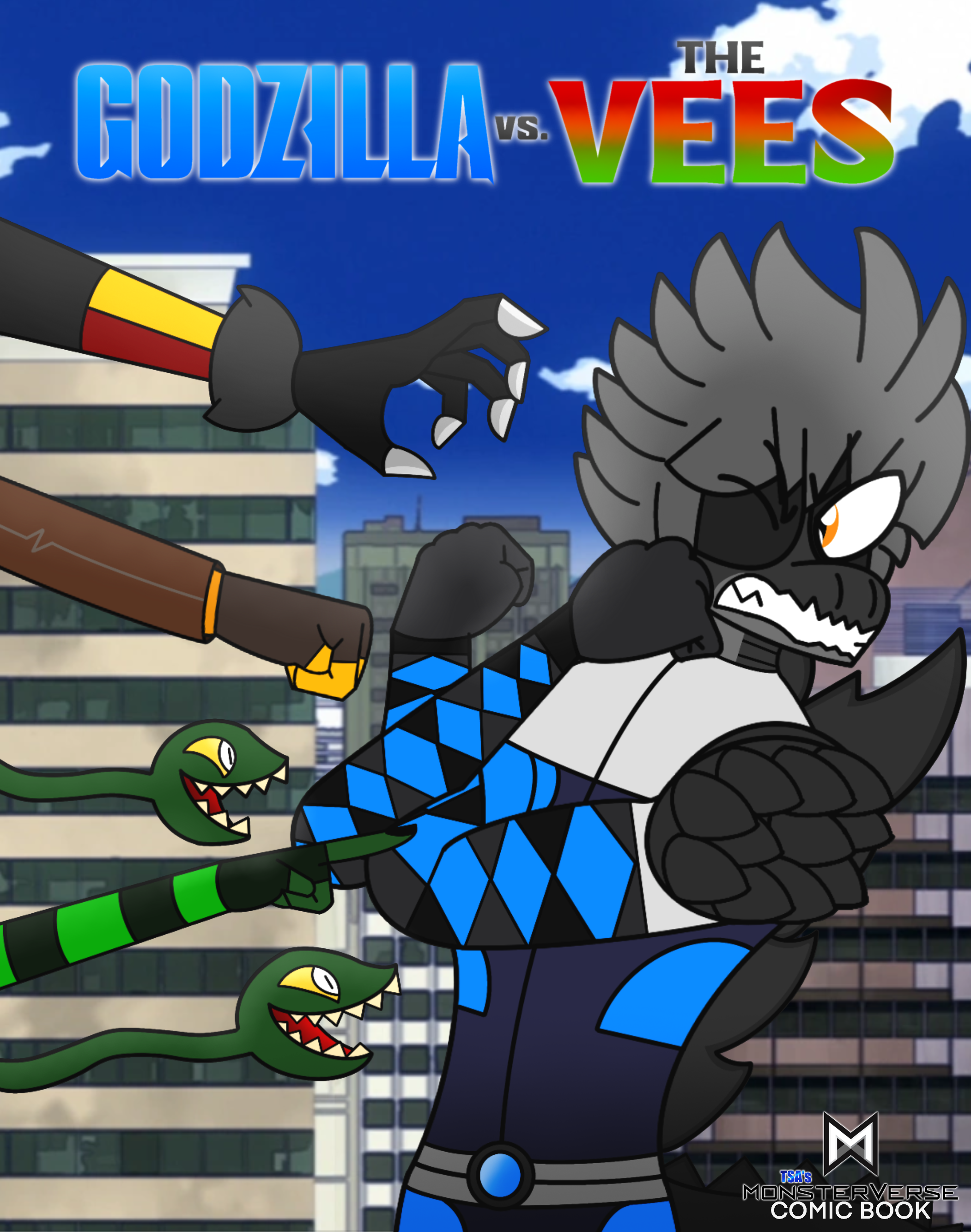 Godzilla vs. The Vees - Comic Cover
