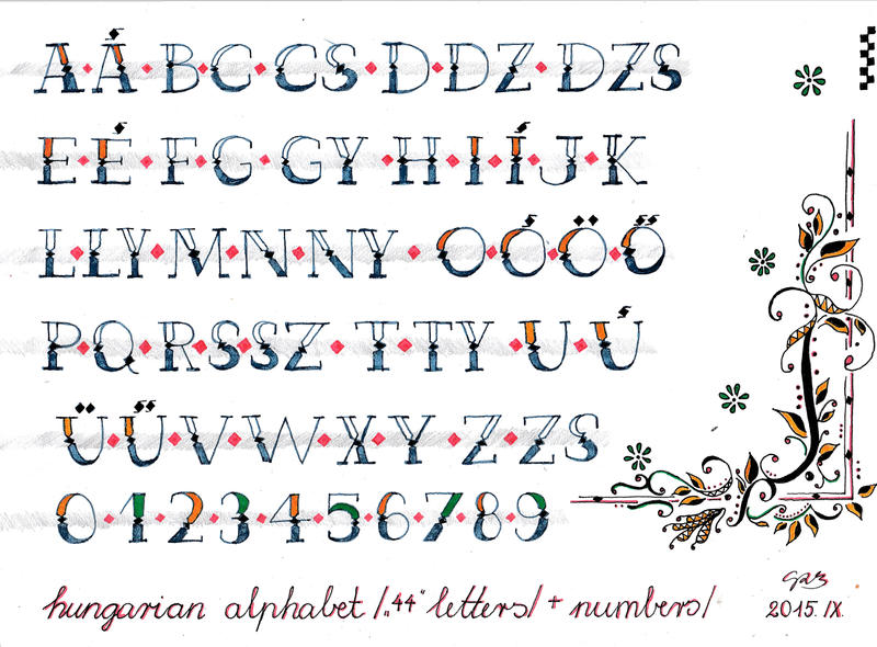 Hungerian Writing Hungarian Alphabet by ReBri on DeviantArt
