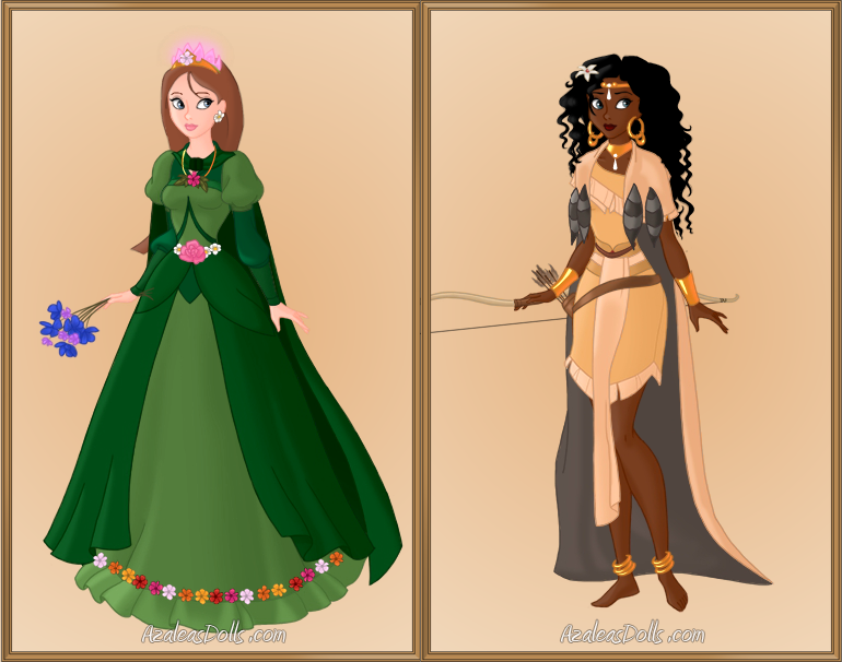 Disney Queen's Faline and Nala Humanized by roseprincessmitia on Devia...