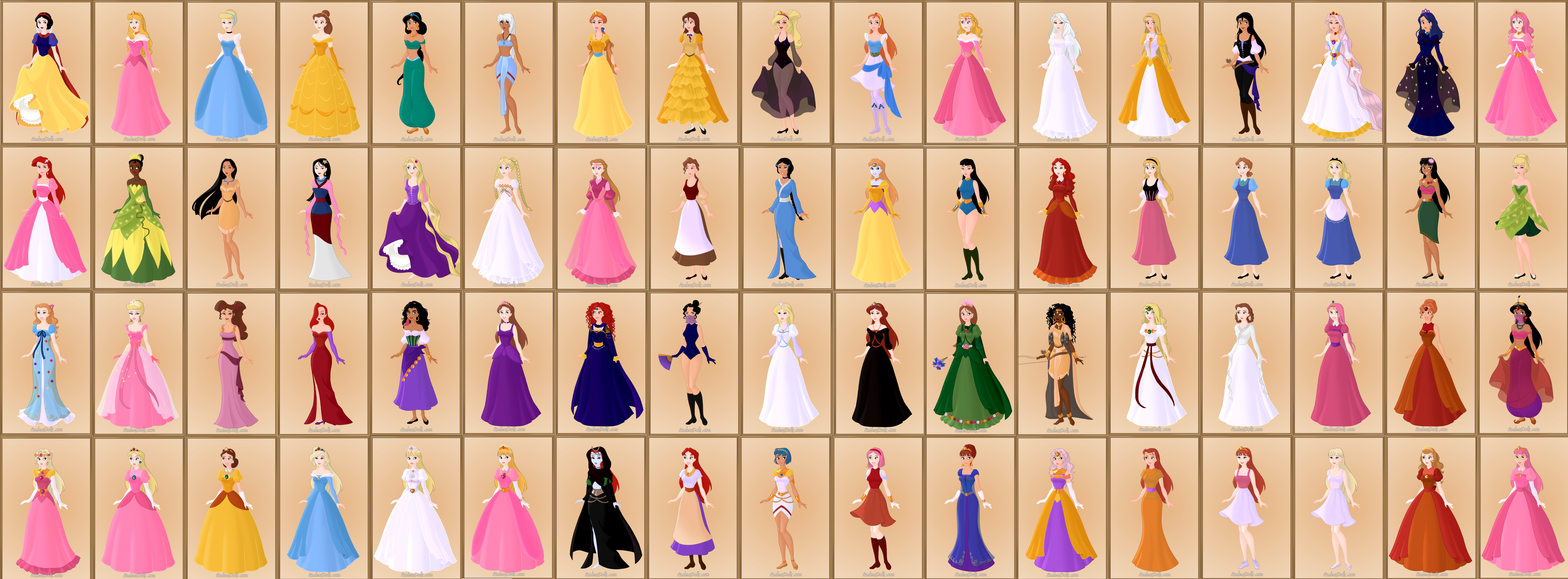 Dress-up Doll Contest - Princesses Disney - fanpop