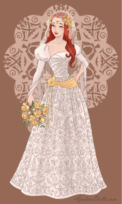 Anastasia Inspired Wedding Dress (AzaleasDolls) by RemsInWonderland on  DeviantArt