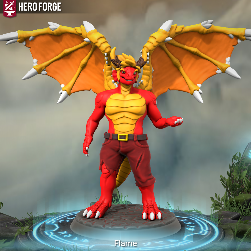 Flame Hero Forge by roseprincessmitia on DeviantArt