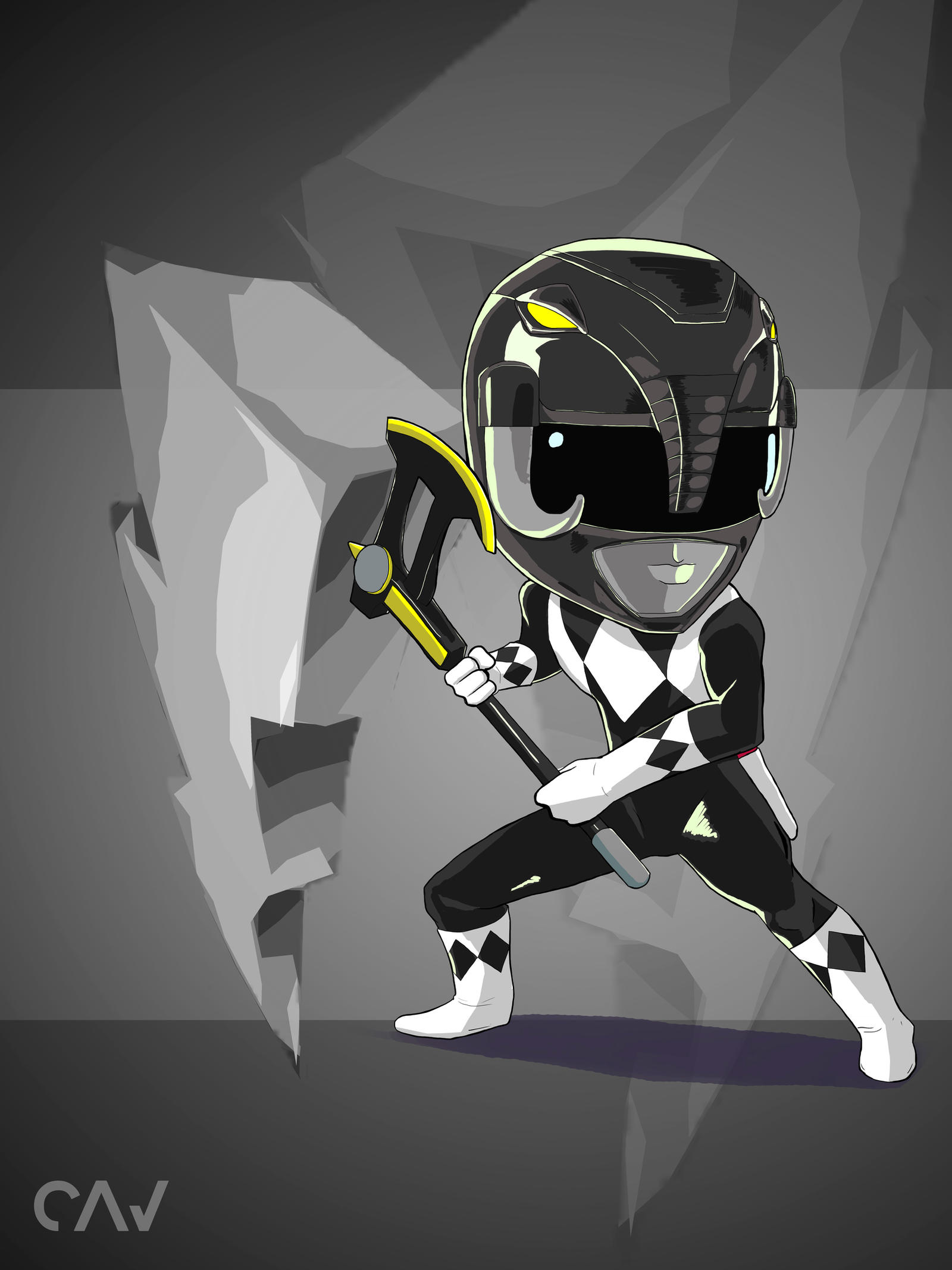 Black Ranger Without Hel Black Ranger by Befoxl on DeviantArt