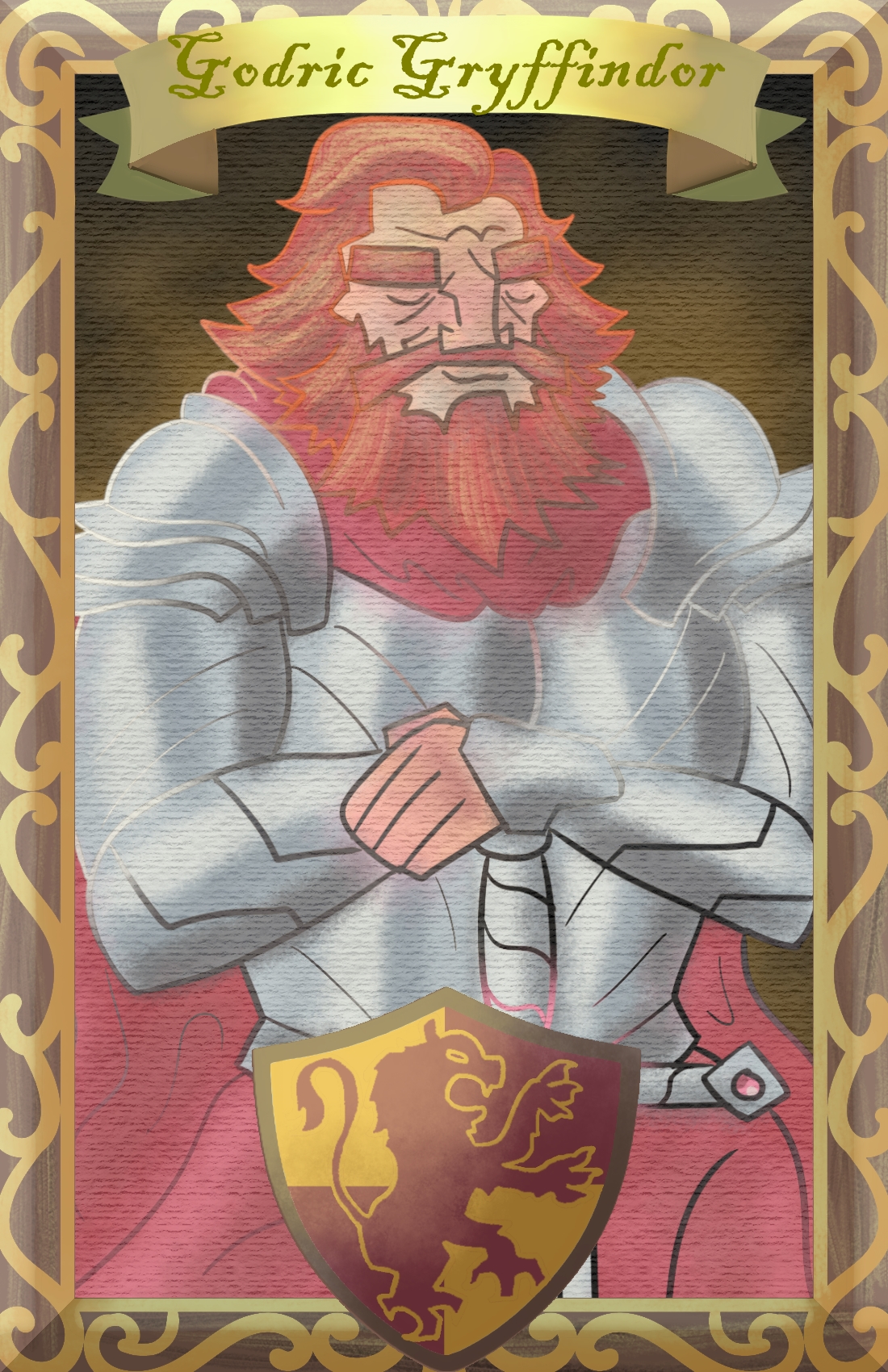 Godric Gryffindor Portrait By RhovanTheWild On DeviantArt godric-gryffindor-portrait-by-rhovanthewild-on-deviantart