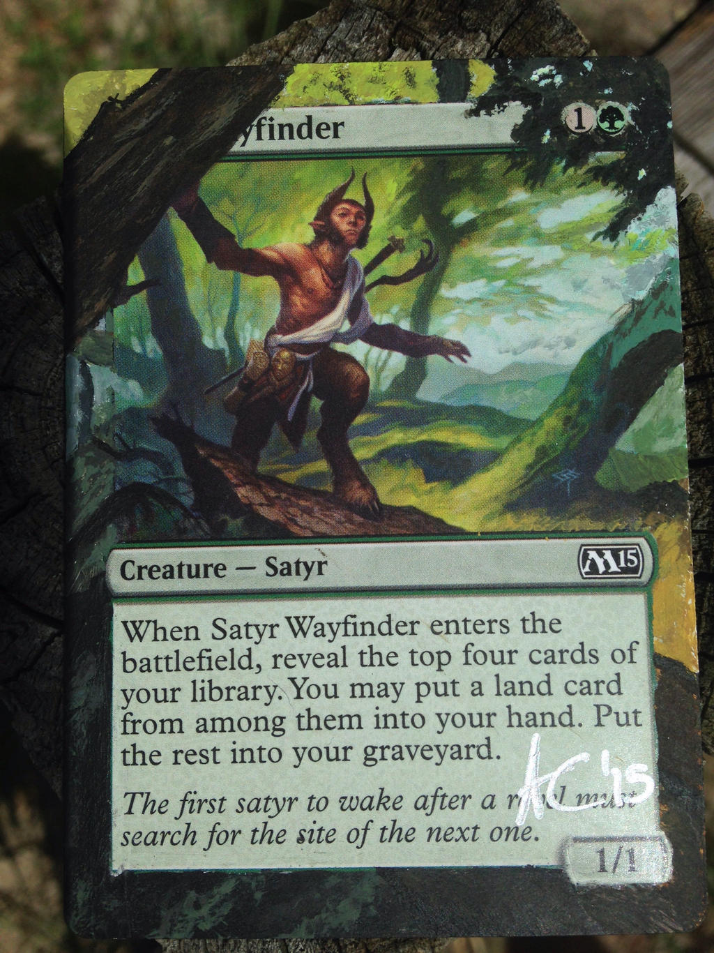 mtg satyr cards Cards: PIPER FOIL # 5B55 Archeron Satyr Druid MtG Satyr Wayfinder acrylic extension