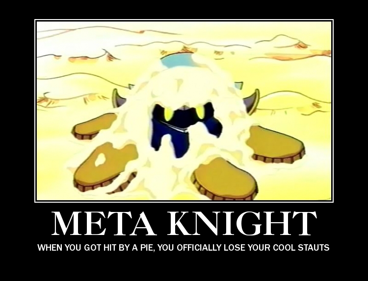 Meta knight got pied