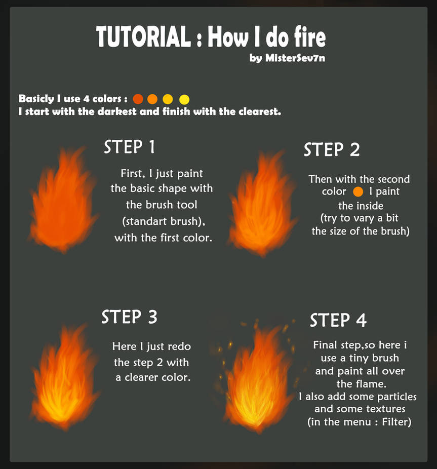 Tutorial : How I do fire by MisterSev7n on DeviantArt