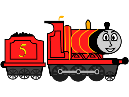 James The Red Engine Thomas Train Steam Locomotive PNG, Clipart