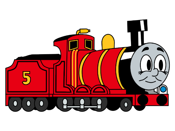 James The Red Engine Thomas Train Steam Engine Locomotive PNG