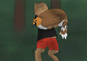 Bili carrying Koe by bilithecapybara