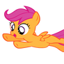 Scootaloo flying low quality