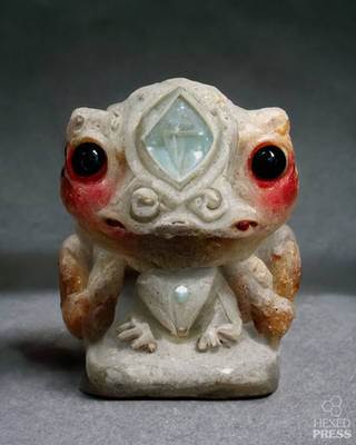 Alabaster Frog Figurine