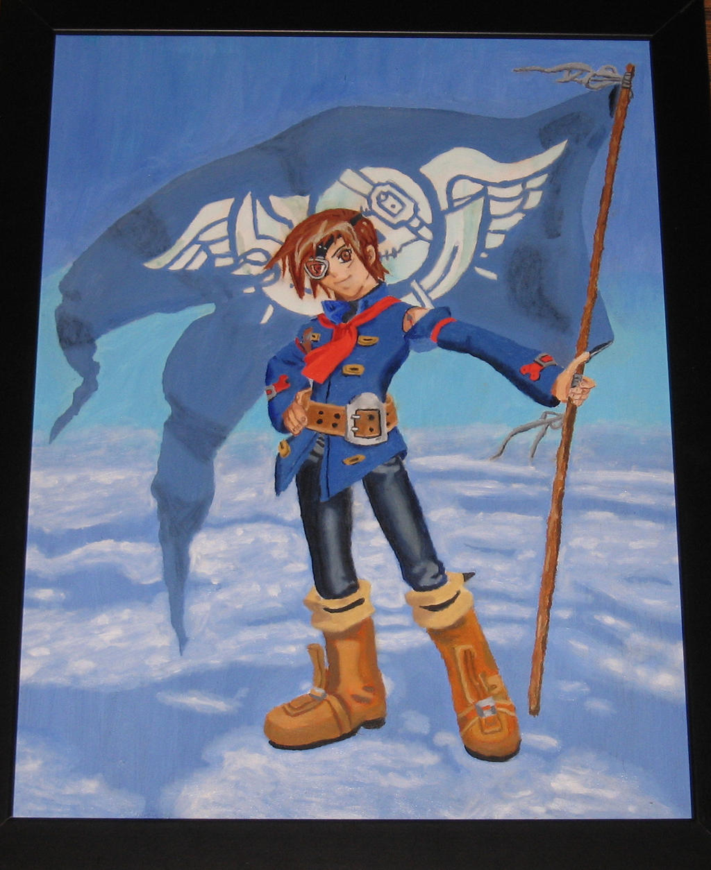 Vyse from Skies of Arcadia Oil Painting