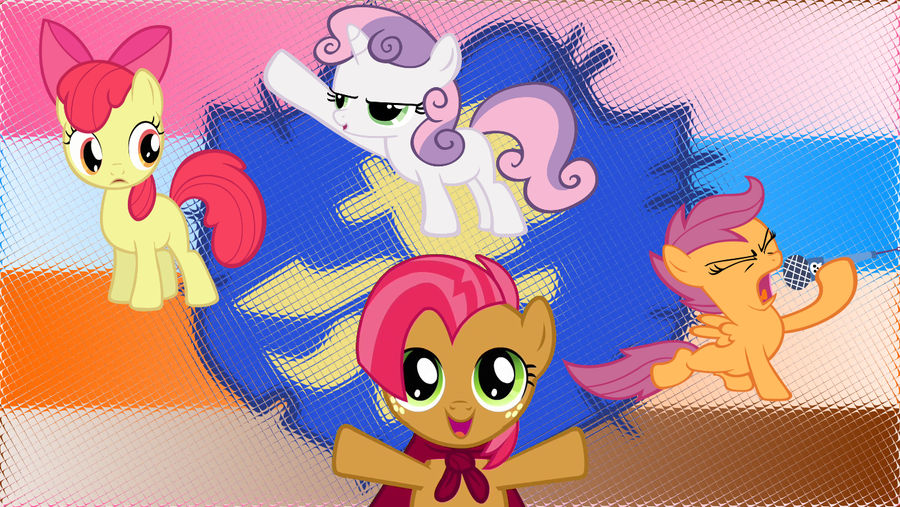 Cutie Mark Crusaders Back Ground (1366 x 768)