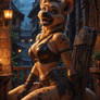 Hyena Girl at Night