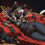 Lovely Black Cat Sorceress