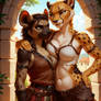 Hyena and Cheetah Adventurer Girls