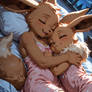 Sleeping Eevee Girls