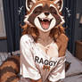 Laughing Raccoon Girl