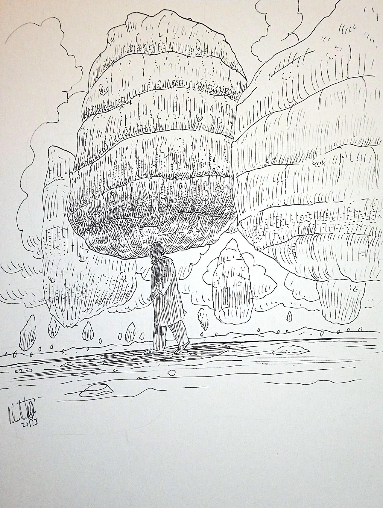 In the land of levitating rocks by pbeneforti on DeviantArt