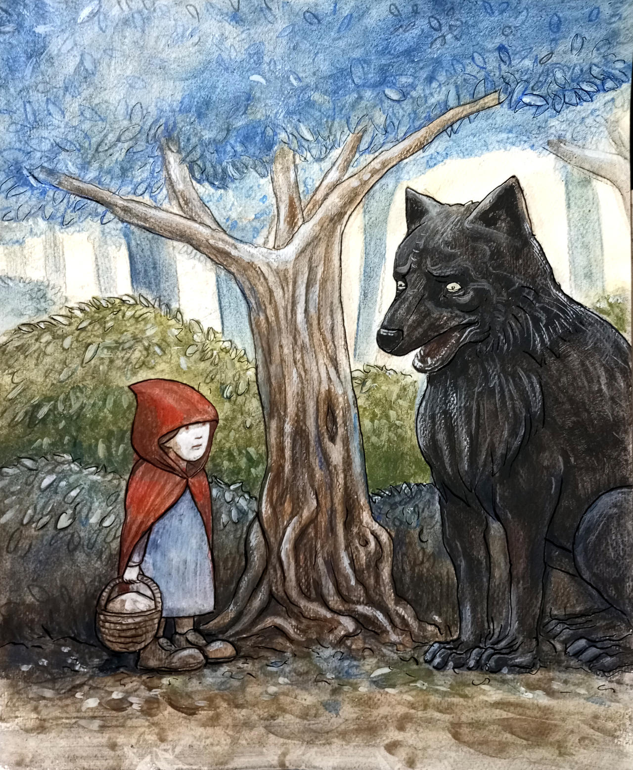 Little Red Riding Drawing Little Red Riding Hood sketch by pbeneforti on DeviantArt
