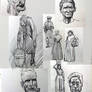Sketches. Peasants one century ago