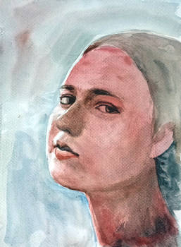 Portrait in red