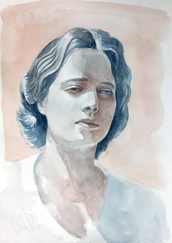 Watercolour portrait