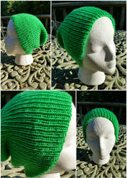 Neon Green Ribbed Beanie