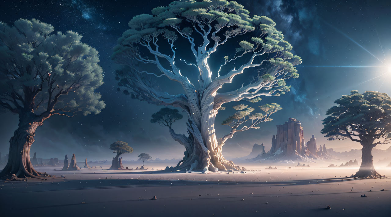 Cosmic Tree of life From Trees of cosmic wonder by YaeMikoArt on DeviantArt