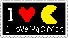 I heart Pac-Man stamp