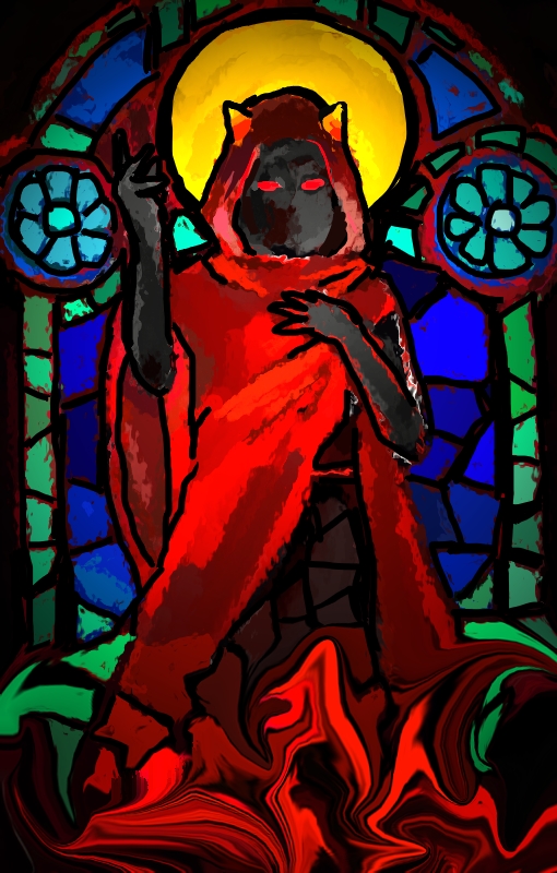 Red veins(stained glass)