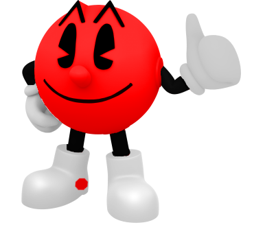 Red Pac-Man 3D (PNG) by DSi2023 on DeviantArt