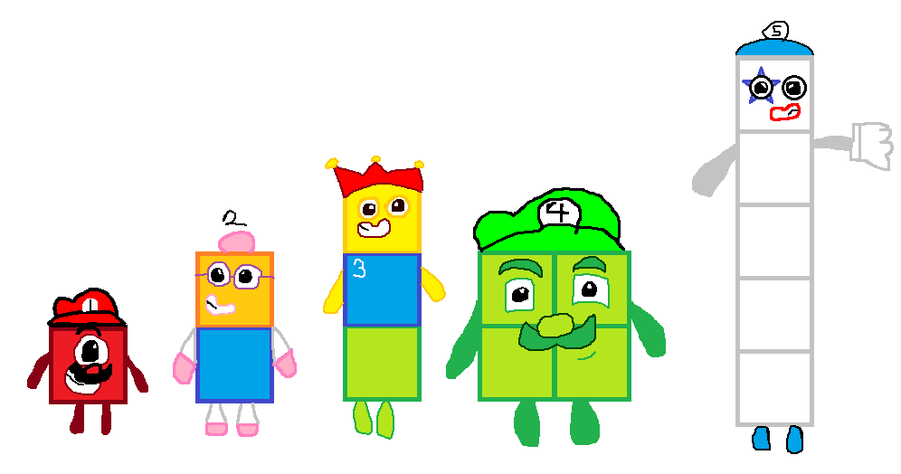 Numberblocks as video game characters (PNG) by DSi2023 on DeviantArt