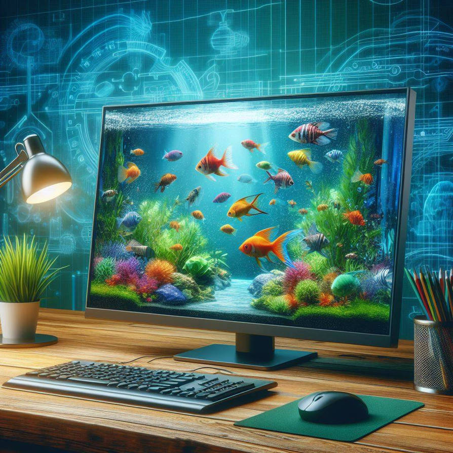 An aquarium in a PC by DSi2023 on DeviantArt